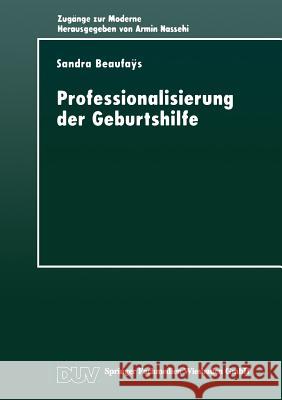 Professionalisierung Der Geburtshilfe: Machtverhältnisse Im Gesellschaftlichen Modernisierungsprozeß Beaufaÿs, Sandra 9783824442324 Springer