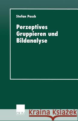 Perzeptives Gruppieren Und Bildanalyse Posch, Stefan 9783824443659 Deutscher Universitatsverlag