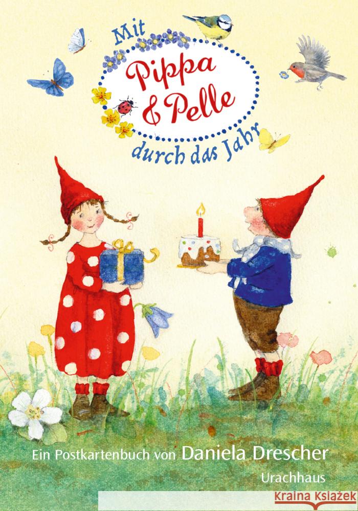 Postkartenbuch »Mit Pippa und Pelle durch das Jahr« Drescher, Daniela 9783825153885 Urachhaus