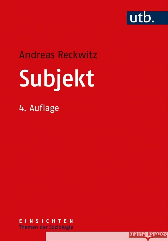 Subjekt Reckwitz, Andreas 9783825254551