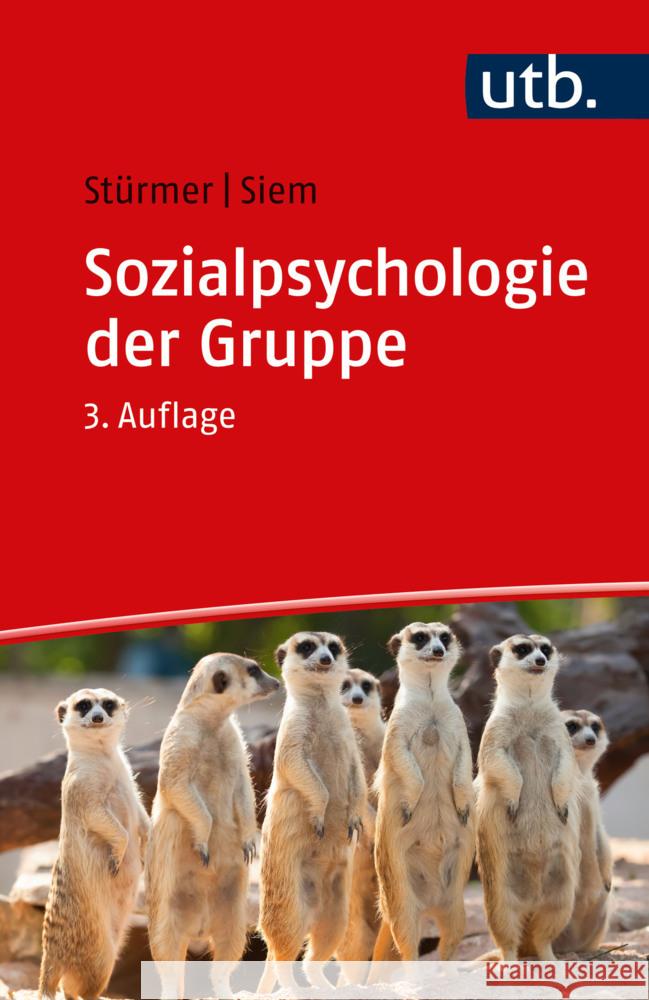 Sozialpsychologie der Gruppe Stürmer, Stefan, Siem, Birte 9783825258979