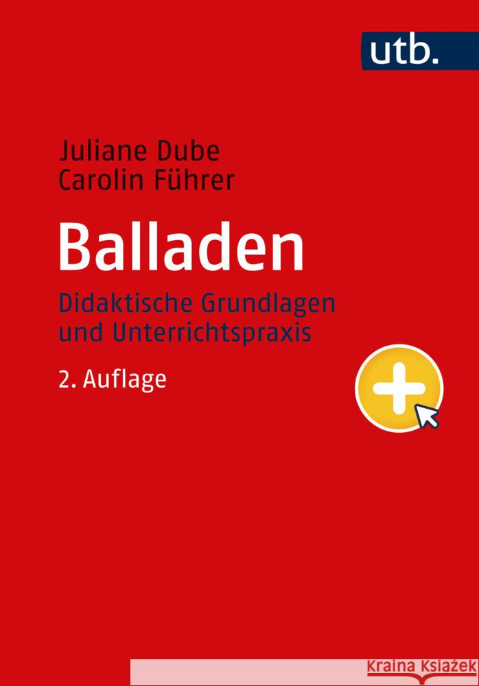 Balladen Dube, Juliane, Führer, Carolin 9783825261061 Narr Francke Attempto