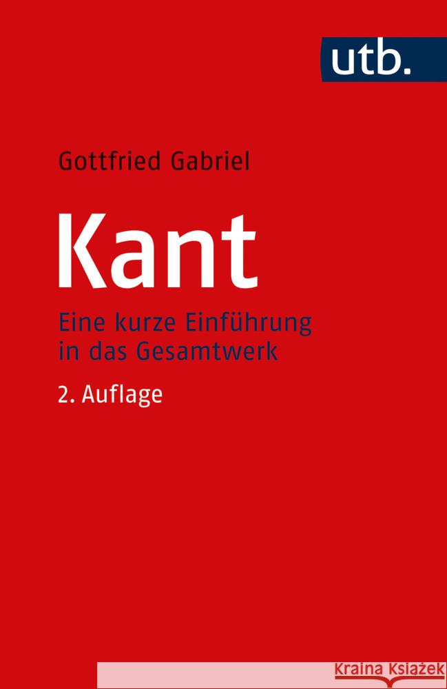 Kant Gabriel, Gottfried 9783825263553