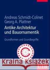 Antike Architektur und Bauornamentik : Grundformen und Grundbegriffe Schmidt-Colinet, Andreas Plattner, Georg A.   9783825282882