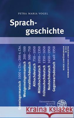 Sprachgeschichte Vogel, Petra M. 9783825361150