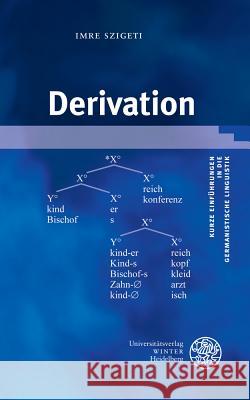 Derivation Imre Szigeti 9783825367954 Universitatsverlag Winter