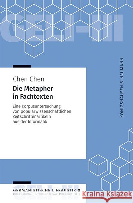 Die Metapher in Fachtexten Chen, Chen 9783826074950