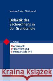 Didaktik Des Sachrechnens in Der Grundschule Franke, Marianne 9783827420428 Spektrum Akademischer Verlag