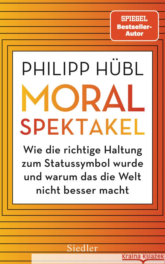 Moralspektakel Hübl, Philipp 9783827501561