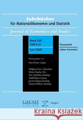 Labour Economics: Sonderausgabe Heft 2+3/Bd. 229 (2009) Jahrbücher Für Nationalökonomie Und Statistik Fitzenberger, Bernd 9783828204782 Lucius & Lucius