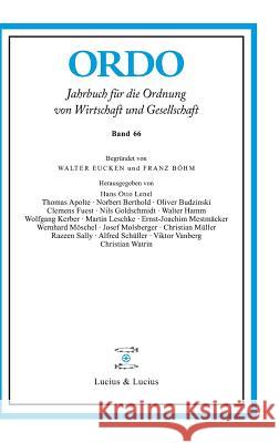 Ordo: Jahrbuch Für Die Ordnung Von Wirtschaft Und Gesellschaft de Gruyter 9783828206212 Walter de Gruyter