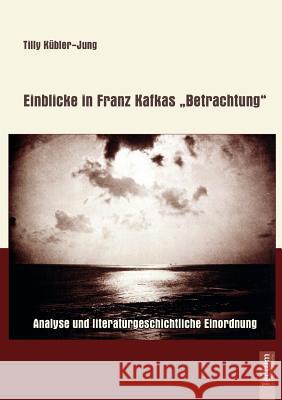 Einblicke in Franz Kafkas Betrachtung Tilly K 9783828887992 Tectum - Der Wissenschaftsverlag