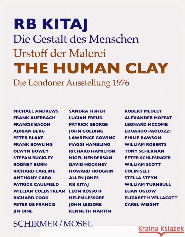 The Human Clay Kitaj, R.B. 9783829610674