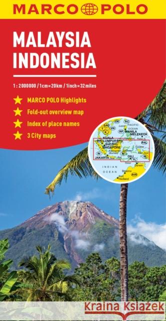Malaysia and Indonesia Marco Polo Map Marco Polo 9783829757072 Marco Polo Travel Publishing, Ltd.