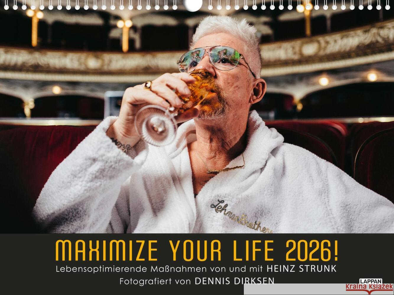Maximize your life 2026! Lebensoptimierende Maßnahmen von und mit Heinz Strunk Strunk, Heinz 9783830321422