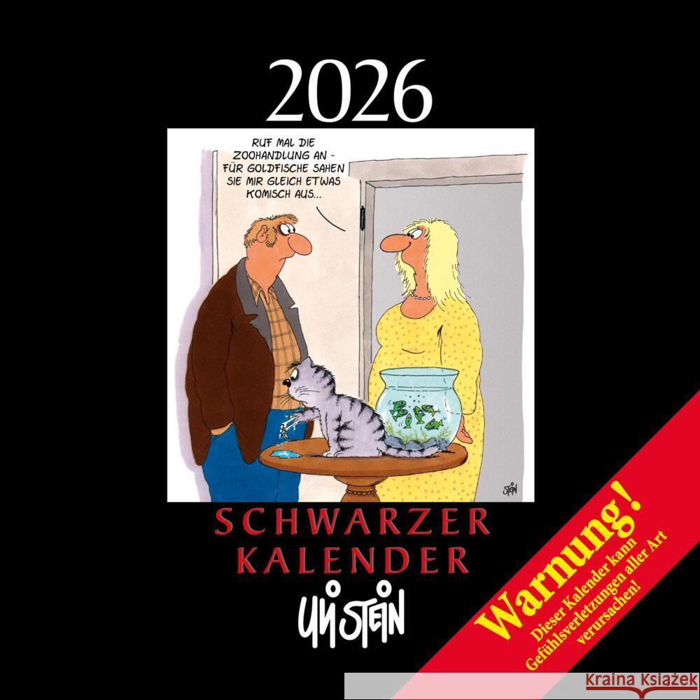 Uli Stein Schwarzer Kalender 2026: Monatskalender für die Wand Stein, Uli 9783830322498