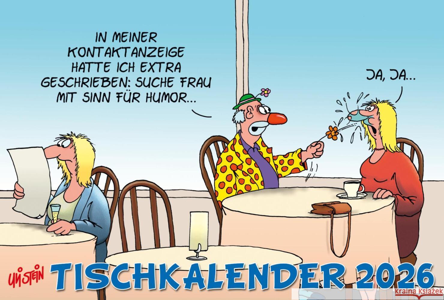 Uli Stein Tischkalender 2026: Monatskalender zum Aufstellen Stein, Uli 9783830322566