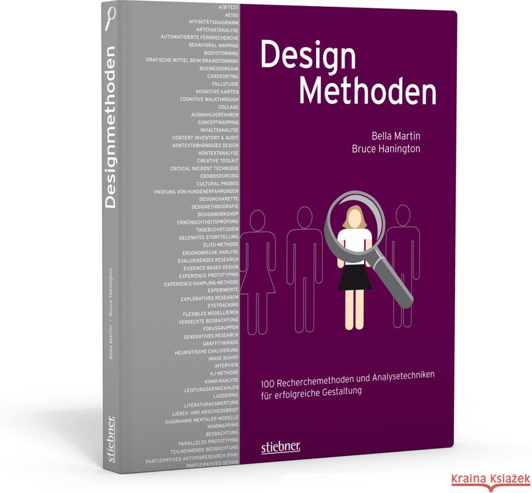 Designmethoden : 100 Recherchemethoden und Analysetechniken für erfolgreiche Gestaltung Martin, Bella; Hanington, Bruce 9783830714187