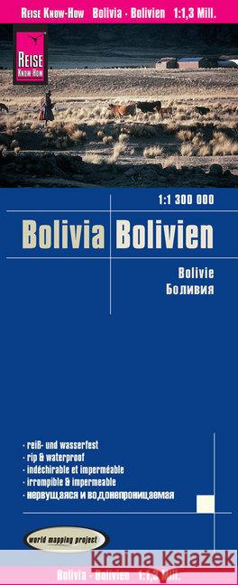 Bolivia (1:1.300.000): 2022  9783831772766 Reise Know-How Verlag Peter Rump GmbH