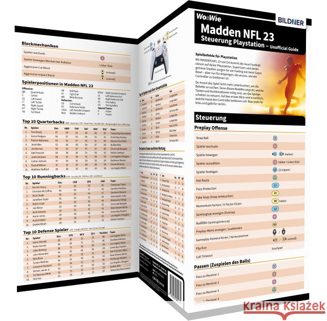 MADDEN NFL 23 - Steuerung Playstation - Unofficial Guide Zintzsch, Andreas 9783832805661 BILDNER Verlag