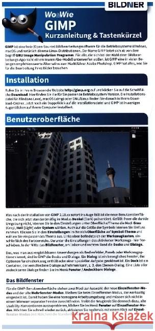 GIMP - Kurzanleitung & Tastenkürzel Dorn, Ulrich 9783832806088 BILDNER Verlag