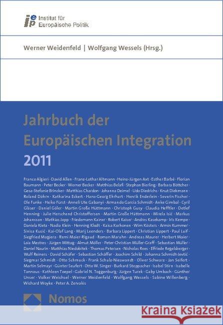 Jahrbuch Der Europaischen Integration 2011 Weidenfeld, Werner 9783832972110