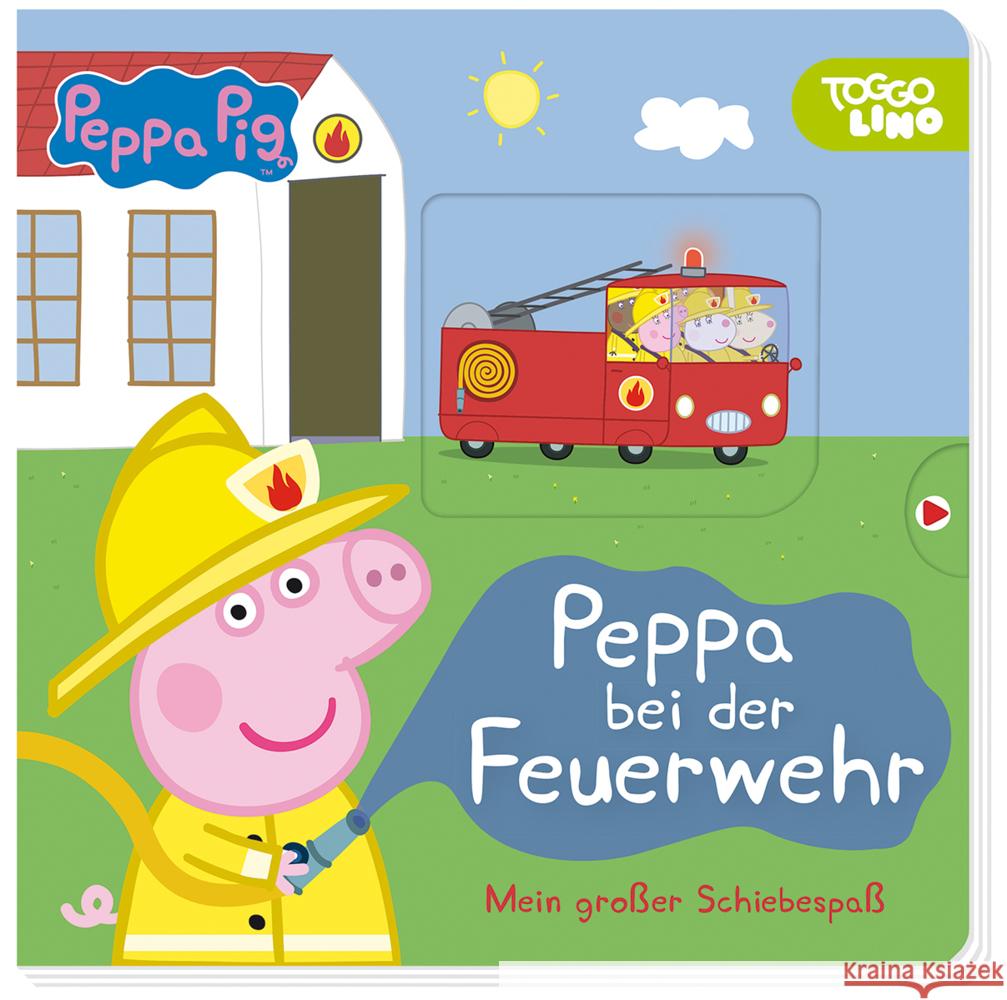 Peppa Pig: Peppa bei der Feuerwehr: Mein großer Schiebespaß Panini 9783833241376