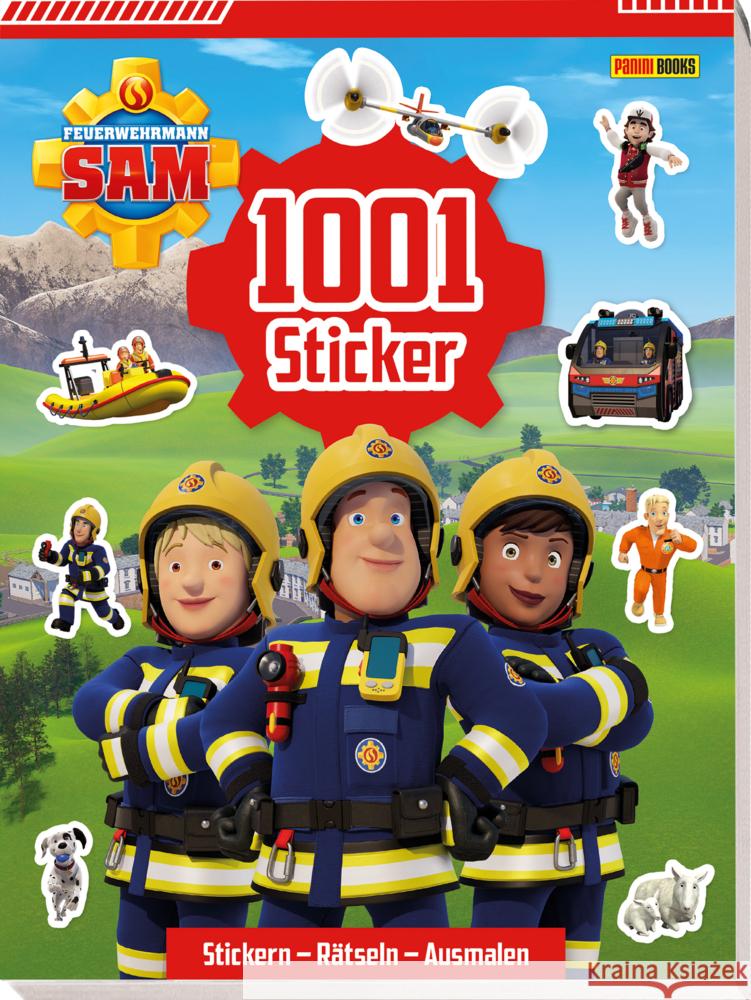 Feuerwehrmann Sam: 1001 Sticker: Stickern - Rätseln - Ausmalen Panini 9783833245404