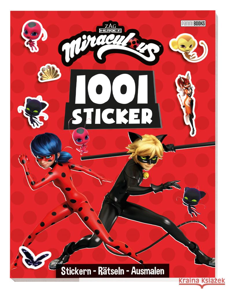 Miraculous: 1001 Sticker: Stickern - Rätseln - Ausmalen Panini 9783833245428