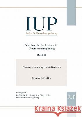 Planung von Management-Buy-outs Johannes Schiffer 9783833443039