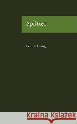 Splitter Gerhard Lang 9783833446184