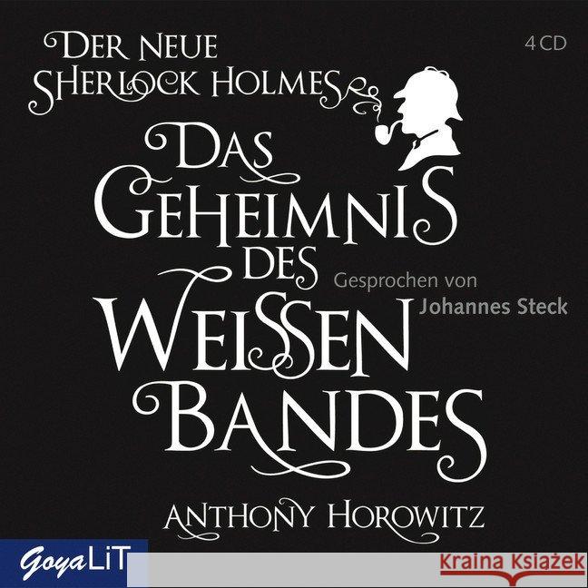 Das Geheimnis des weißen Bandes, 4 Audio-CDs : Der neue Sherlock Holmes Horowitz, Anthony 9783833728686 Jumbo Neue Medien