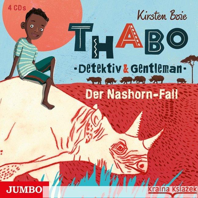 Thabo - Detektiv & Gentleman - Der Nashorn-Fall, 4 Audio-CDs : Lesung Boie, Kirsten 9783833735493