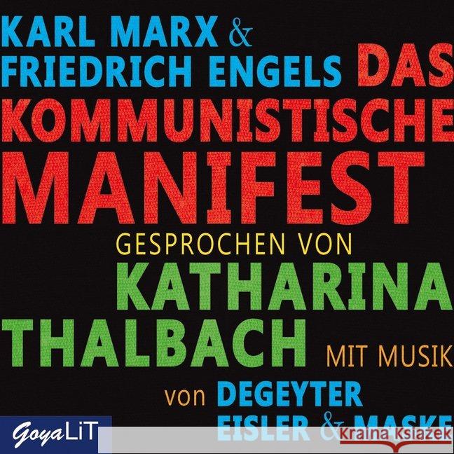 Das Kommunistische Manifest, 2 Audio-CD : CD Standard Audio Format, Lesung Marx, Karl; Engels, Friedrich 9783833737756