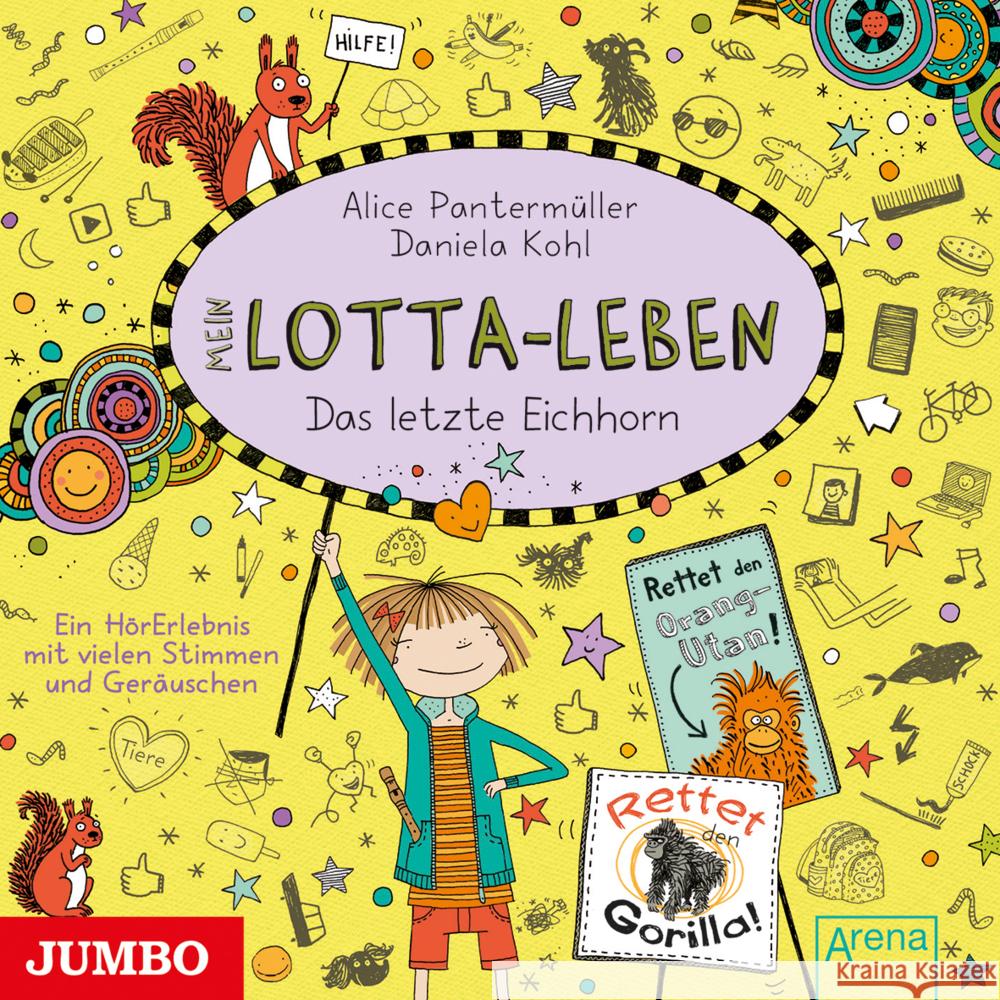 Mein Lotta-Leben - Das letzte Eichhorn, Audio-CD : CD Standard Audio Format, Lesung Pantermüller, Alice 9783833741258 Jumbo Neue Medien