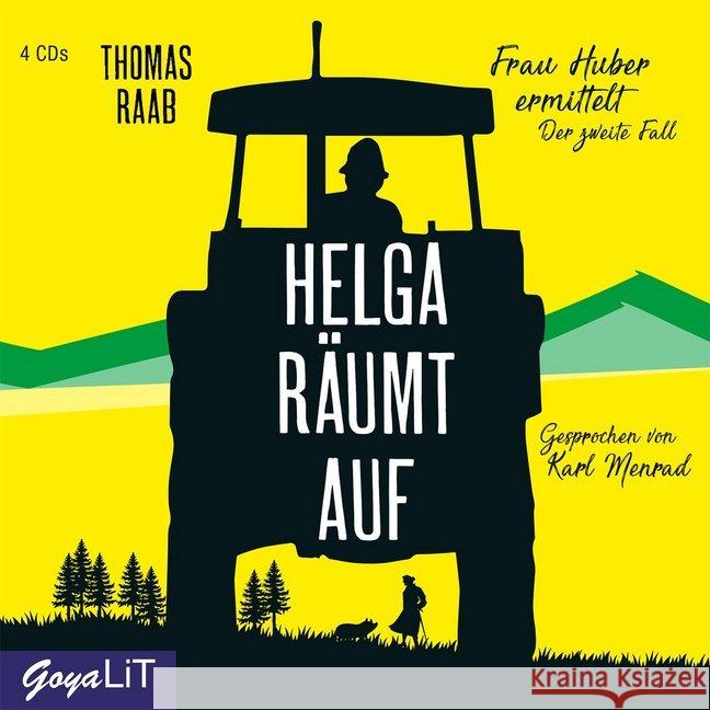 Helga räumt auf, 4 Audio-CD : Frau Huber ermittelt. Der zweite Fall Raab, Thomas 9783833741586