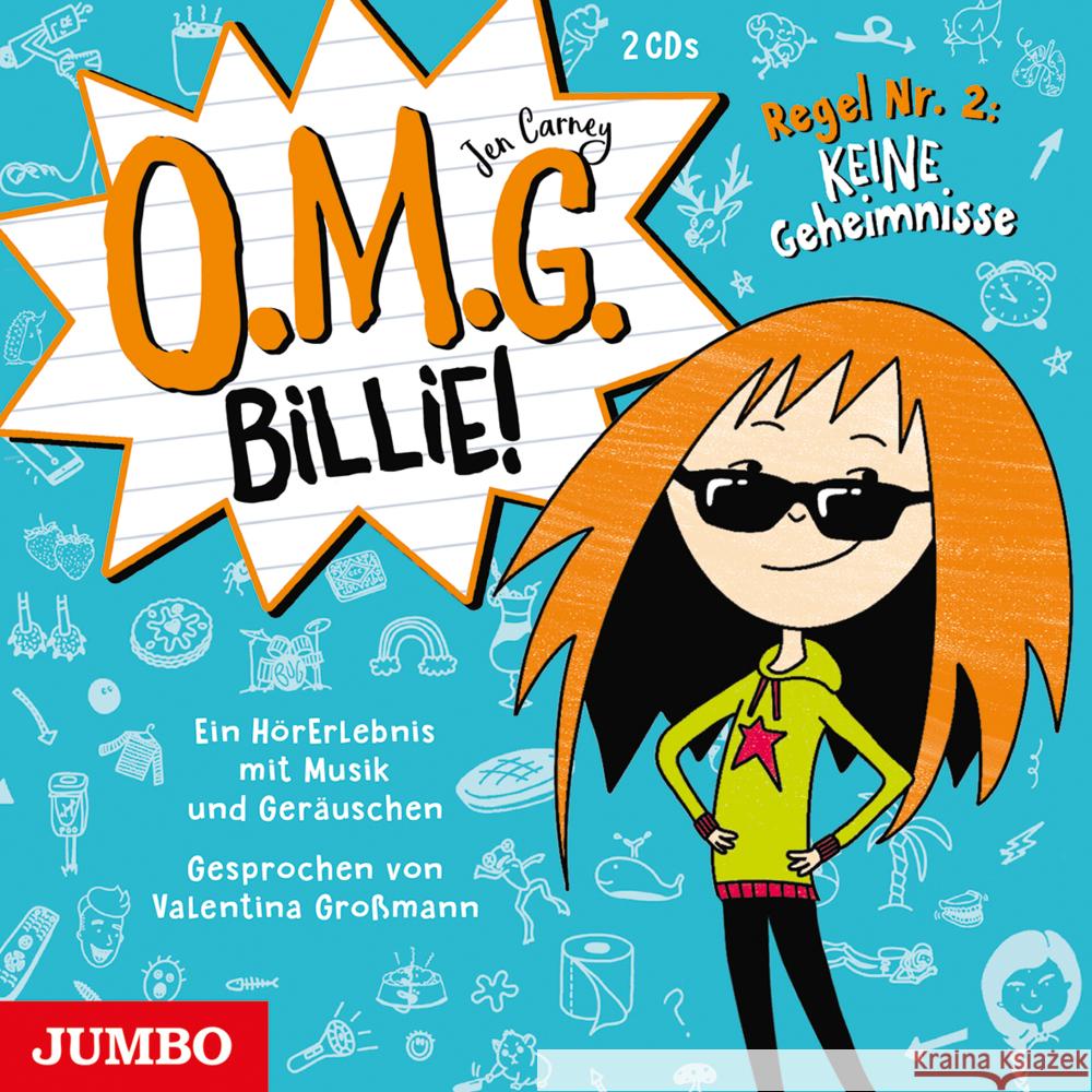 O.M.G. Billie! - Regel Nr. 2: Keine Geheimnisse, 2 Audio-CD Carney, Jen 9783833745256