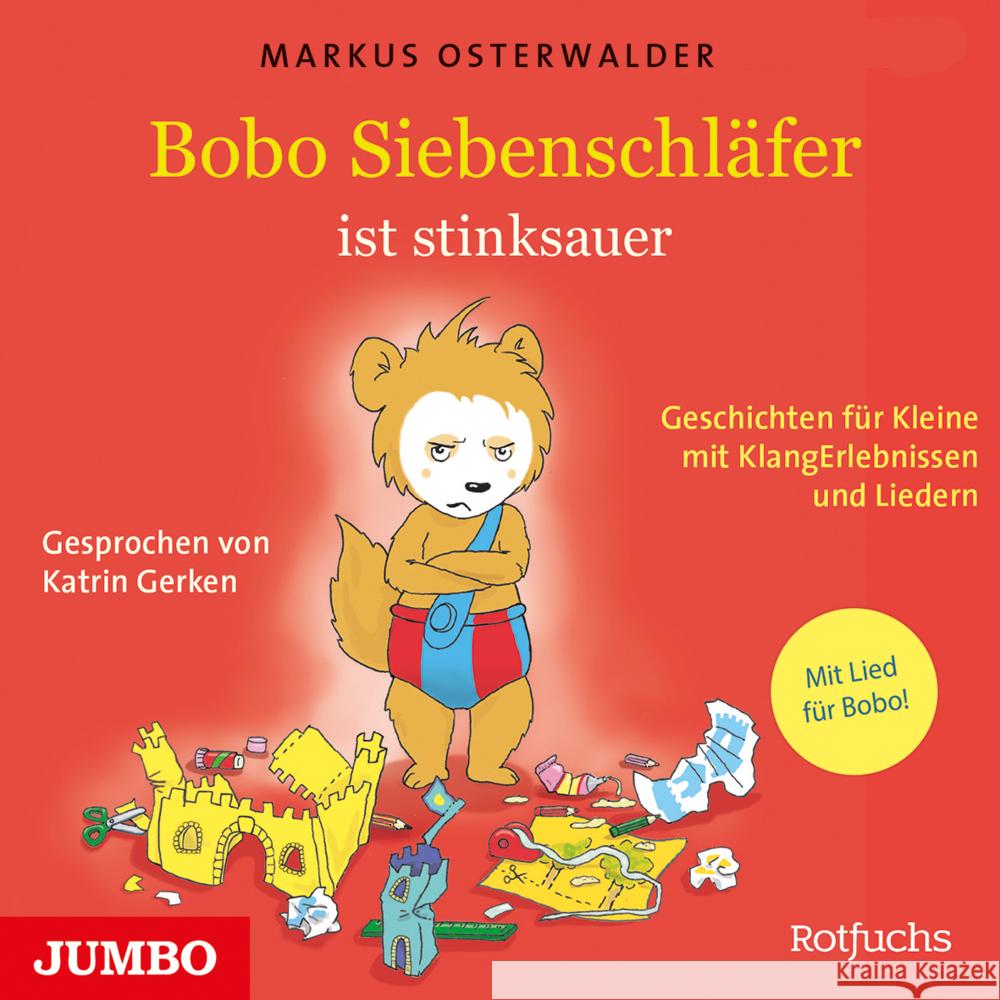 Bobo Siebenschläfer ist stinksauer. Geschichten für ganz Kleine mit KlangErlebnissen und Musik, Audio-CD Osterwalder, Markus 9783833746178 Jumbo Neue Medien