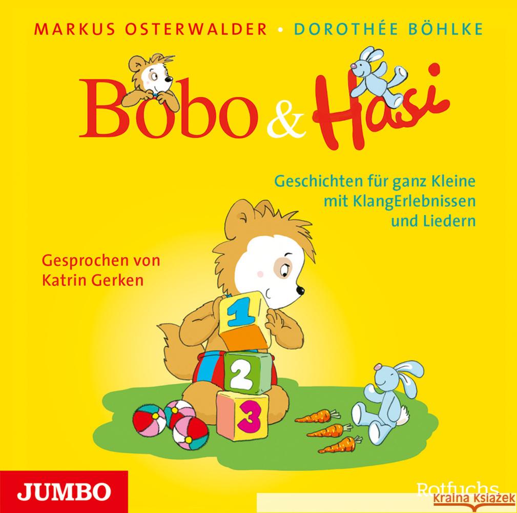 Bobo und Hasi. Geschichten für ganz Kleine mit KlangErlebnissen und Liedern, Audio-CD Osterwalder, Markus, Böhlke, Dorothée 9783833746963 Jumbo Neue Medien