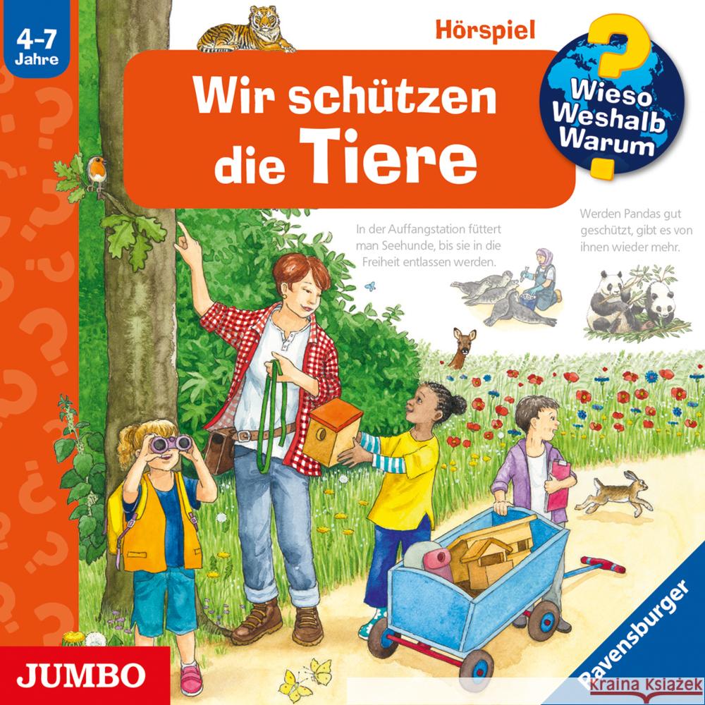 Wieso? Weshalb? Warum? Wir schützen die Tiere, 1 Audio-CD Erne, Andrea 9783833748172 Jumbo Neue Medien