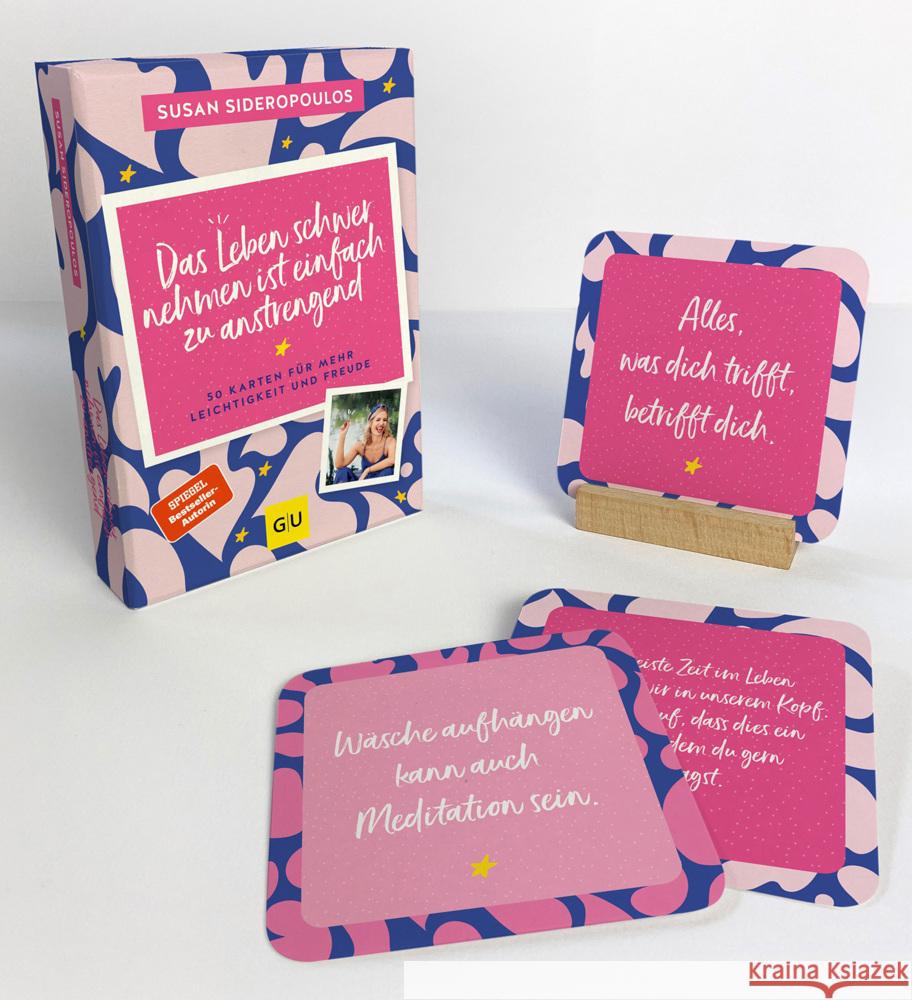 Das Leben schwer nehmen ist einfach zu anstrengend - Das Kartenset zum SPIEGEL Bestseller Sideropoulos, Susan 9783833899331 Gräfe & Unzer