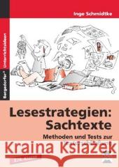 Lesestrategien: Sachtexte : Methoden und Tests zur Texterschließung. 3./4. Klasse Schmidtke, Inge   9783834433077 Persen