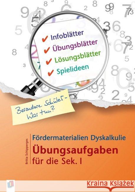 Fördermaterialien Dyskalkulie : Übungsaufgaben für die Sek. I Schipperges, Britta 9783834630599 Verlag an der Ruhr