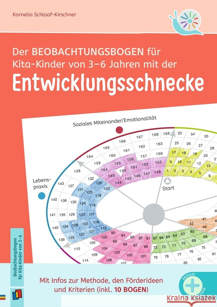 Der Beobachtungsbogen für Kita-Kinder von 3-6 Jahren mit der Entwicklungsschnecke Schlaaf-Kirschner, Kornelia 9783834668462