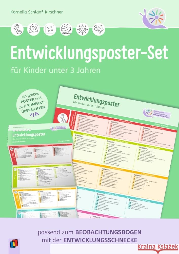 Entwicklungsposter-Set für Kinder unter 3 Jahren Schlaaf-Kirschner, Kornelia 9783834668998