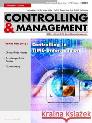 Controlling in Time-Unternehmen Thomas Hess 9783834900029