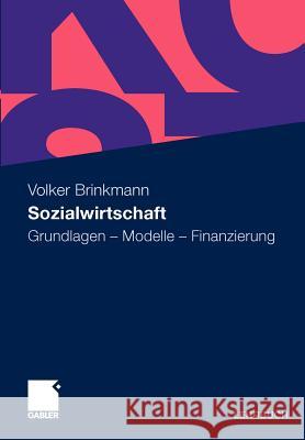 Sozialwirtschaft: Grundlagen - Modelle - Finanzierung Brinkmann, Volker 9783834900104 Gabler