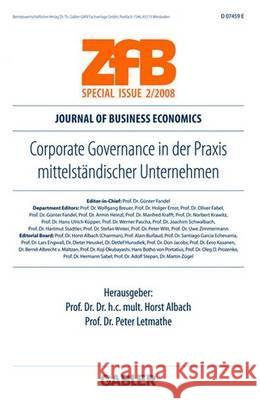 Corporate Governance in Der Praxis Mittelständischer Unternehmen Albach, Horst 9783834909312
