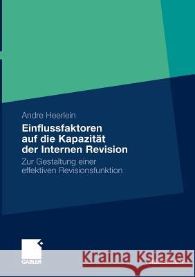 Einflussfaktoren Auf Die Kapazität Der Internen Revision: Zur Gestaltung Einer Effektiven Revisionsfunktion Richter, Prof Dr Martin 9783834920218