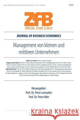 Management Von Kleinen Und Mittleren Unternehmen Letmathe, Peter 9783834934505